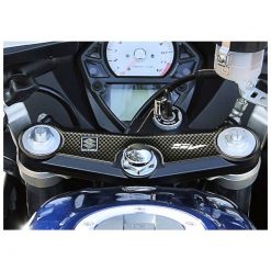 Gabelbrücken- Protektor PRINT in carbon-look zu Suzuki