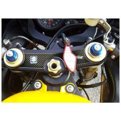 Gabelbrücken- Protektor PRINT in carbon-look zu Suzuki