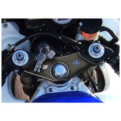 Gabelbrücken- Protektor PRINT in carbon-look zu Yamaha