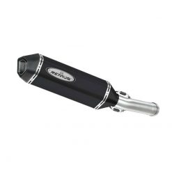 Auspuff REMUS SPORTEXHAUST in EDELSTAHL SCHWARZ zu Piaggio (CH- Homologier