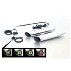 Auspuff REMUS SC15 - 4 Zoll (CAN-BUS Klappensystem) o.Endkappen in SCHWARZ