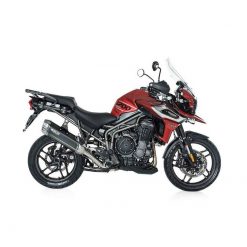 Auspuff BOS DESERT FOX in Carbon zu Triumph (CH-Homologiert) EURO4