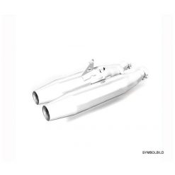 Auspuff REMUS CUSTOM - TAPERED in EDELSTAHL CHROM zu Triumph (CH- Homologi