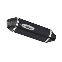 Auspuff REMUS OKAMI in EDELSTAHL SCHWARZ zu Honda (CH- Homologiert) EURO4