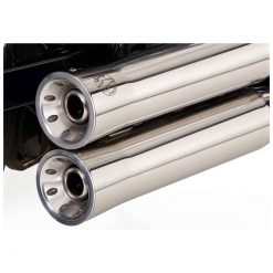 Auspuff FALCON DOUBLE GROOVE (2 in 2) in Inox zu HD (CH-Homologiert) EURO4