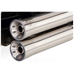 Auspuff FALCON DOUBLE GROOVE (2 in 2) in Inox zu HD (CH-Homologiert) EURO3