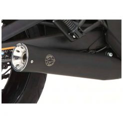 Auspuffanlage FALCON DOUBLE GROOVE (2 in 1) in Inox- Schwarz zu Kawasaki (
