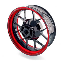 Wheelsticker TECH STANDARD - WIDE STRIPES in rot (beidseitig/vorne &