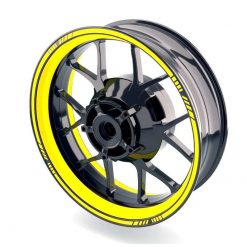 Wheelsticker TECH STANDARD - WIDE STRIPES in gelb (beidseitig/vorne