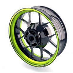 Wheelsticker TECH STANDARD - WIDE STRIPES in grün (beidseitig/vorne
