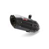Auspuff MIVV SUONO - UNDERSEAT in Edelstahl- Schwarz zu Ducati (CH- Homolo
