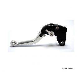 Bremshebel PAZZO RACING KLAPPBAR - LANG in gold / Versteller in blau (CH-