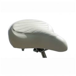 Sattel MOPED KINGS CRUISER SEVENTY'S - STICH (B 260 x L 260mm) in weiss