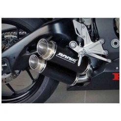 Auspuff BODIS M-GPX2 in INOX/SCHWARZ (SS/BL) zu Honda (CH- Homologiert) EU
