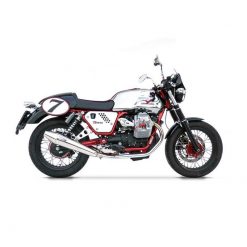 Auspuff ZARD PIPE (2 in 2) in Inox zu Moto Guzzi (CH- Homologiert)