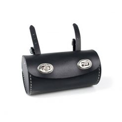 Satteltasche MOPED KINGS in Tonnenform (Ø 80 x L 160mm) in schwarz