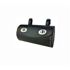 Satteltasche MOPED KINGS in Tonnenform (Ø 80 x L 160mm) in schwarz