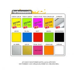 Sticker MOPED KINGS CE SPIELZEUG (65 x 200mm) in gelb