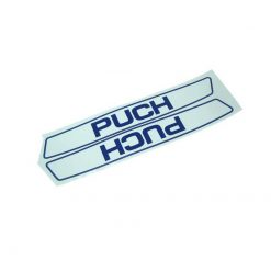 Sticker-Set PUCH (Paar) Aufschrift PUCH für Tank in blau/weiss