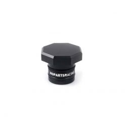 Tankdeckel MOPARTS OCTAGON, aus Aluminium, gefräst, in schwarz zu Piaggio Ci