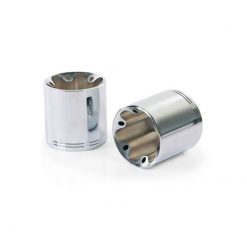 Endkappe REMUS STRAIGHT END V1 (Paar) in CHROM zu Auspuff CUSTOM Ø 102mm (