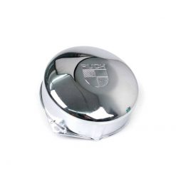 Schwungradabdeckung PUCH mit altem Puch- Logo in chrom zu Puch Maxi S-N/Su