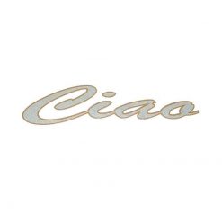 Tankbeschriftung MOPED KINGS - CIAO in grau/orange (27 x 110mm)