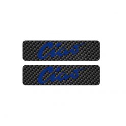 Tankbeschriftung MOPED KINGS - CIAO (Paar) in blau/carbon (30 x 115mm)