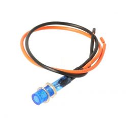 Kontrollleuchte MOPED KINGS 12V - Ø 8mm in blau inkl. Kabel