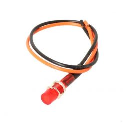 Kontrollleuchte MOPED KINGS 12V - Ø 18mm in rot inkl. Kabel