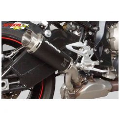 Auspuff BODIS GPC-RS II in INOX/SCHWARZ (SS/BL) zu BMW (CH- Homologiert) E