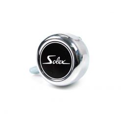 Glocke MOPED KINGS Ø 50 x H 25mm, verchromt mit Solex- Logo in schwarz