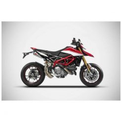 Auspuff ZARD TOP GUN (2 in 2) in Inox zu Ducati (CH- Homologiert) EURO4