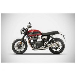 Auspuff ZARD CONICAL- VERSION (2 in 2) in Inox zu Triumph (CH- Homologiert