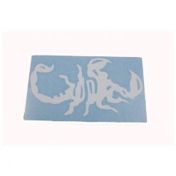 Sticker MERYT Scorpion in Weiss (15 x 8cm)