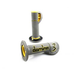 Griffe Domino (Paar) CROSS - EXPERIENCE 3 (Ø 22 x 115mm) in GELB/SCHWARZ/G