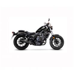 Auspuff LeoVince Classic Racer in inox-schwarz zu Honda (CH-Hom)