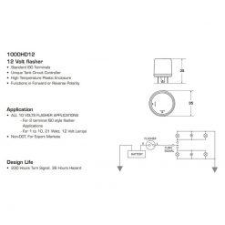 Blinkerrelais TRISCAN 1000HD12 2 Pin 11-15V 1-10x 21W / max. 20A DIGITAL Tridon
