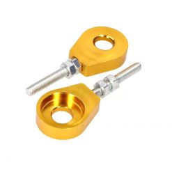 Kettenspanner MOPED KINGS (Paar) Ø 12mm in gold- eloxiert für Hinterrad