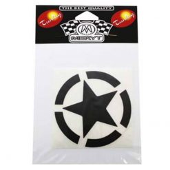 Aufkleber Meryt schwarzer Stern (10x10cm)