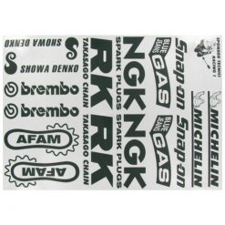 Kleberset Honda schwarz (Sponsorkit) (34x24cm)