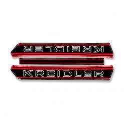 Aufkleber Tank KREIDLER schwarz/rot (2 Stück)
