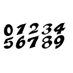 Kleber Nr.7 schwarz 9 cm hoch