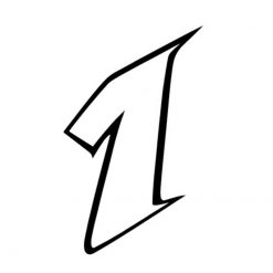 Kleber Nr.1 weiss 9 cm hoch