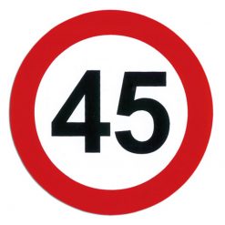 Geschwindigkeits - Kleber 45 km/h zu 342220