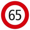 Geschwindigkeits - Kleber 65 km/h zu 342220