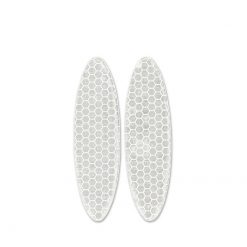 Rückstrahler (Katzenauge) 89x25mm oval weiss zum kleben (2Stk.)