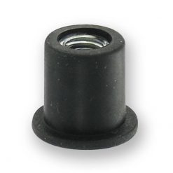 Gummiklemmmutter M6  D:12.5  L: 13.5mm  (1 Stück)