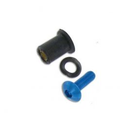 Gummiklemmmuttern M5x16mm inkl. Schrauben blau (8 Stück)