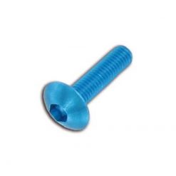 Flachkopfschraube M5x20mm blau (6 Stück)